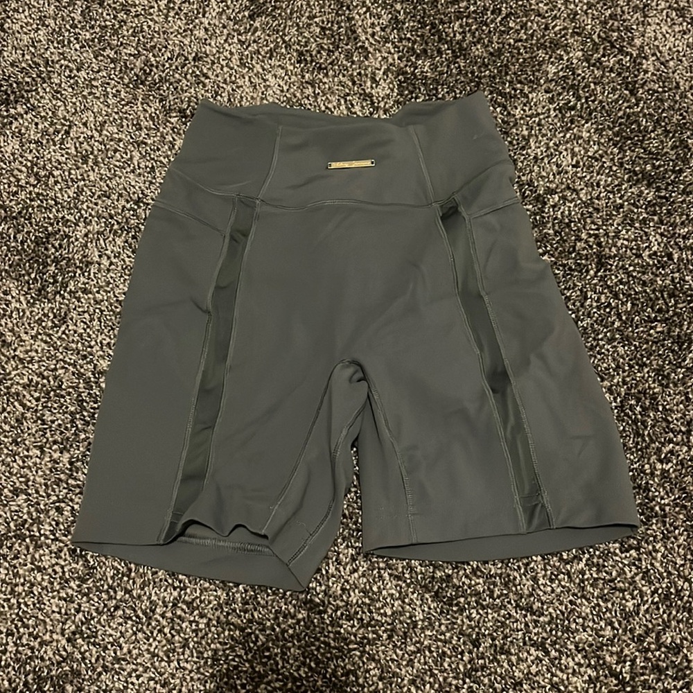 Whitney Simmons gym shark biker shorts